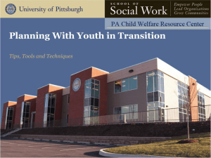 Planning With Youth in Transition Tips, Tools and Techniques