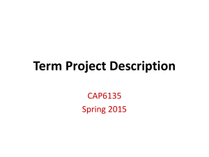Term Project Description