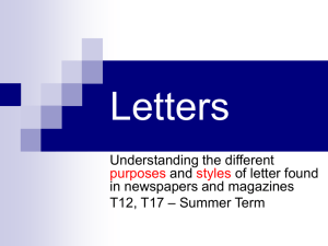 Letters - ICTeachers
