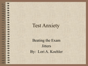 Test Anxiety - DeSales University
