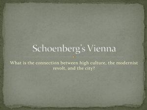 Schoenberg's Vienna.