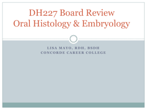 Oral Histology and Embrylogy