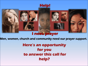 Prayer Helpline - Adventist Church in UK and Ireland