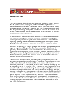 Pennsylvania eSPARC – TAPP Overview