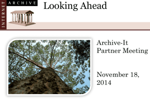 Archive-It Partners 2006 – 2014
