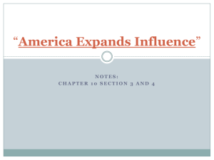 “America Expands Influence”