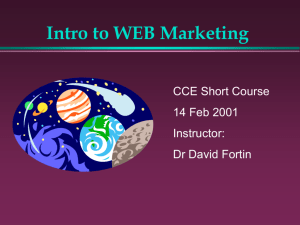 cce short courses 2001 - University of Canterbury