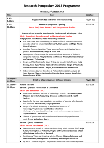 Research Symposium 2013 Programme