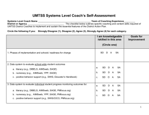 UMTSS Coach Self Assesssment