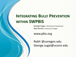 Integrating Bully Prevention within Positive Behavior Support