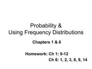Using Frequency Distributions