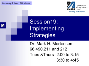 19 Implementing Strategies - Mark-Mortensen