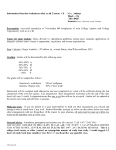 AP CALCULUS AB class syllabus - Geary County Schools USD 475