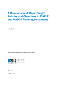 White Paper #1 on Freight Goals and Objectives