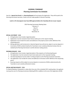 OVERISEL TOWNSHIP Planning Commission Fee Schedule