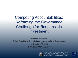 Reframing the Governance Challenge for