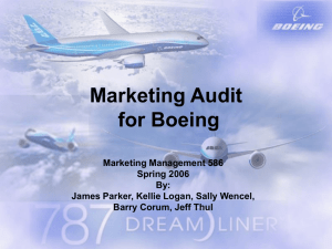 Marketing for Boeing - James S. Parker's Personal Website.