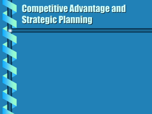 Planning and its sub case strategic planning