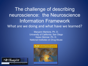 Lessons Learned in Describing Neuroscience On the Road to