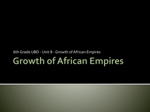 Growth of African Empires