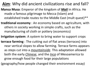 Aim: Why did ancient civilizations rise and fall?