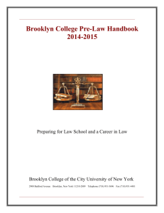 Pre-Law Handbook 2014-2015