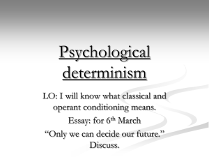Psychological determinism