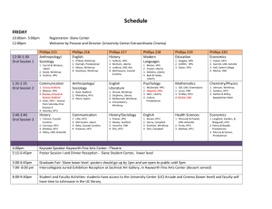 SCHEDULE OF EVENTS WITH ORAL PRESENTATIONS – adjusted