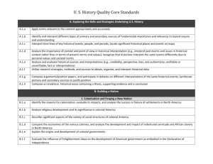 U. S. History Quality Core Standards