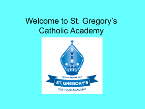 English A reading test - St Gregory's Catholic Academy
