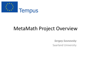 MathGeAr Project Overview