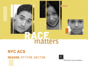 Race Matters: PowerPoint