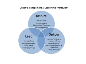 Queen's Management & Leadership Framework