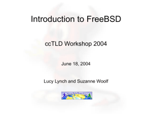 intro-freebsd-lel - Network Startup Resource Center