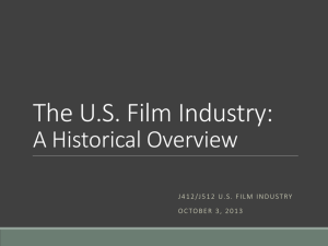 J412/512 The US Film industry