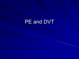 PE and DVT