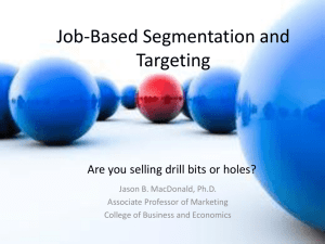 Market Segmentation and Branding