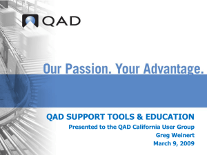 Knowledge Base/QAD Education