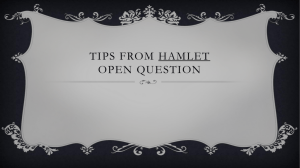 Tips from Hamlet Open question