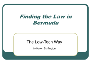 Finding the Law in Bermuda