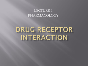 DRUG RECEPTOR INTERACTION