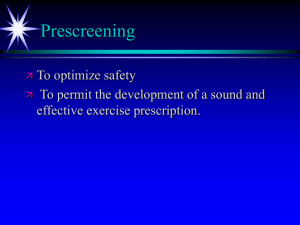 Prescreening