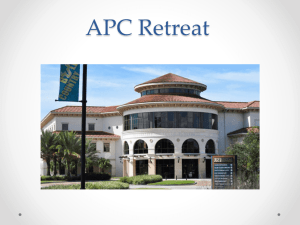 APC_Retreat_2015-16 - USF Sarasota