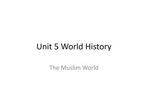 Unit 5 Muslim World