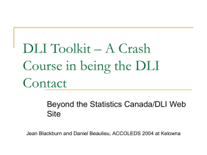 DLI Toolkit – A Crash Course in being the DLI Contact