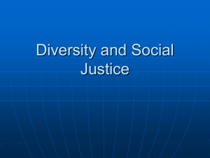 Diversity and Social Justice