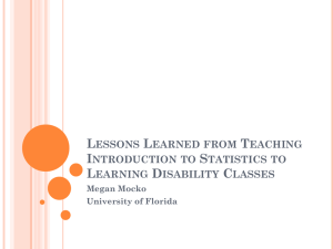 "Lessons Learned from Teaching Introduction to Statistics to