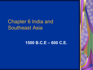 Chapter 6 India and Southeast Asia