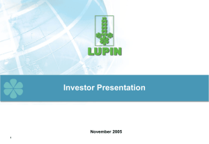 Lupin Corporate Presentation Nov 2005