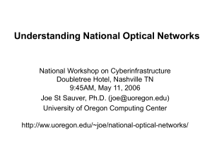 Understanding National Optical Networks